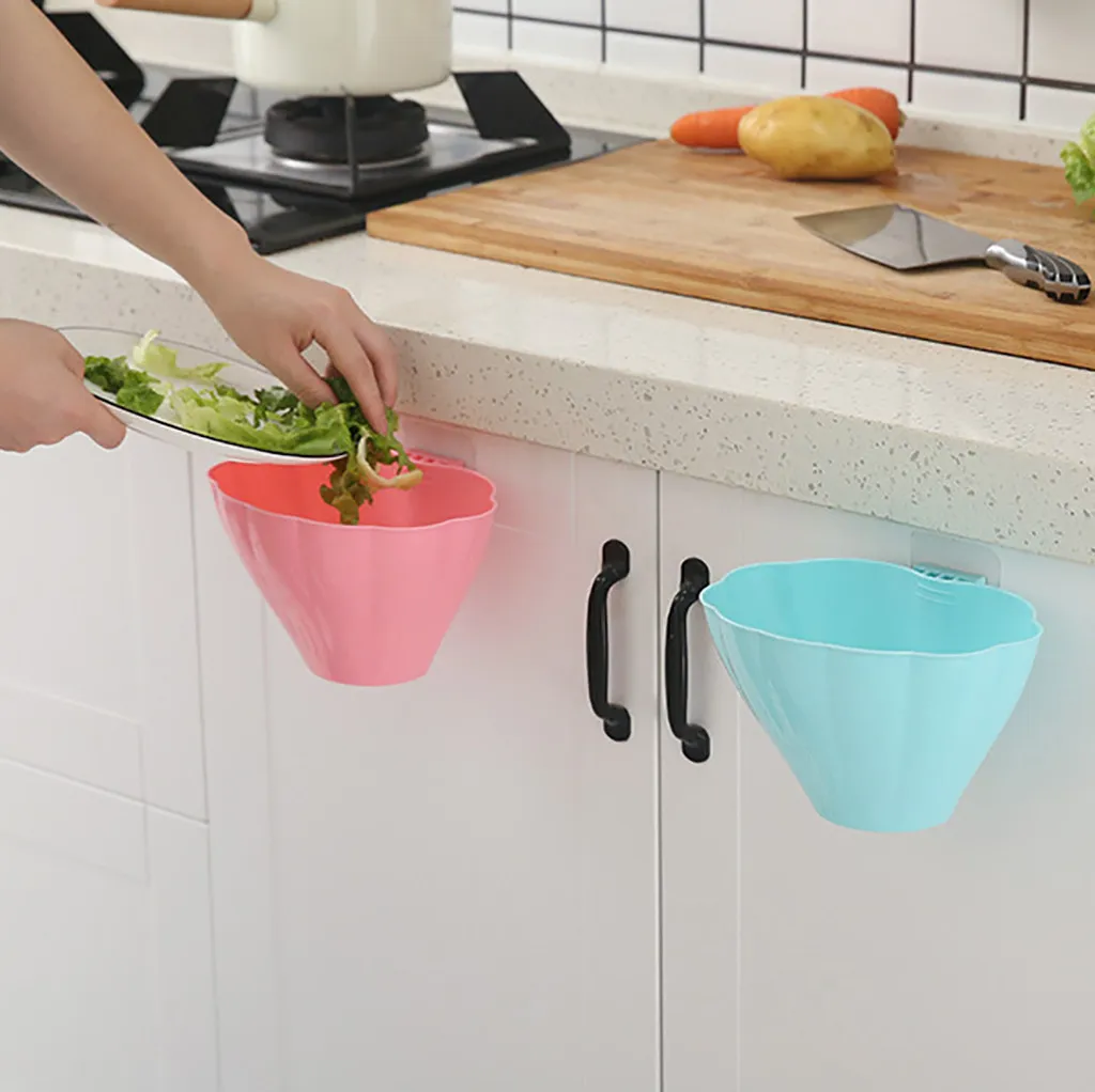 Кухня двери шкафа висит мусорное ведро настенный Trashca Кухня аксессуары для рабочего стола ящики для хранения контейнеров F118