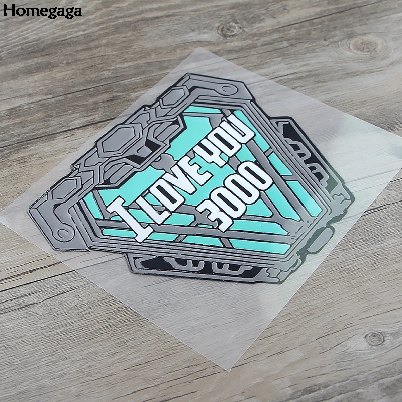 Homegaga I Love You 3000 термопереводные Мультяшные наклейки с буквенным принтом Vynil термопресс-наклейки термопластыри крутые аппликации D2531