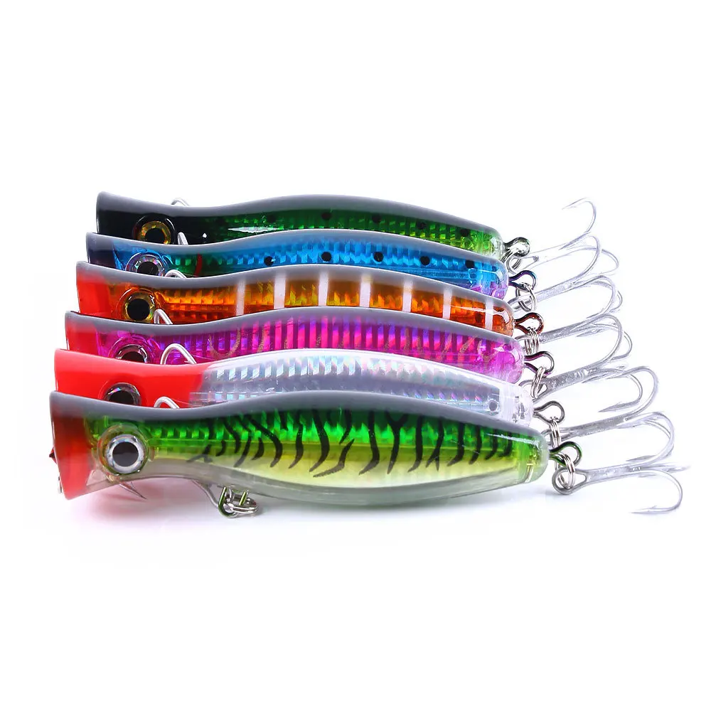 1pc 13cm 42g Hard Lure Big Popper Lure 6 Colors Top Water Fishing Lures Popper Lure Crankbait