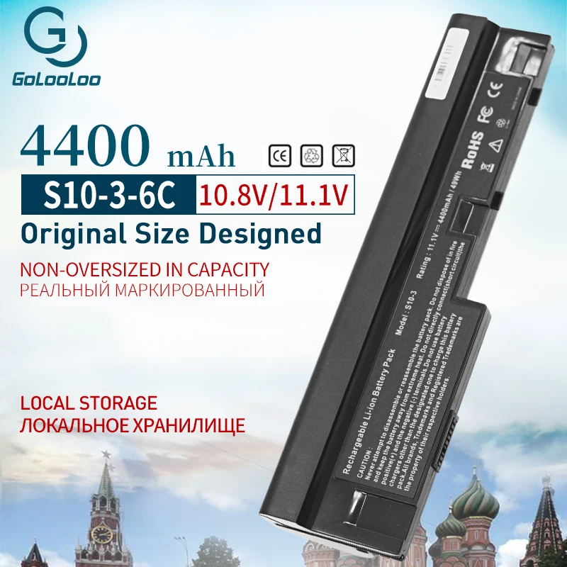 Golooloo 4400 мАч аккумулятор для lenovo IdeaPad S100 S10-3 S205 S110 U160 S100c S205s U165 L09C3Z14 L09S6Y14 L09M6Y14 6 ячеек