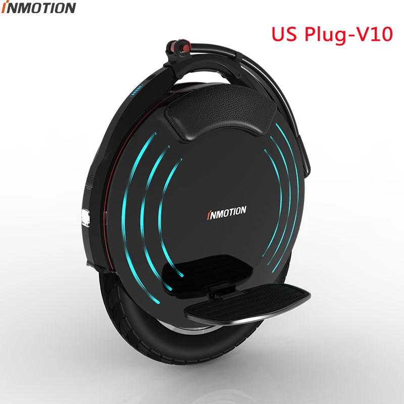 INMOTION V10 Электрический Одноколесный скутер Одноколесный балансировочный мотор 1800 Вт, 650 Вт/ч, максимальная скорость 40 км/ч, App bluebooth - Цвет: US Plug-V10