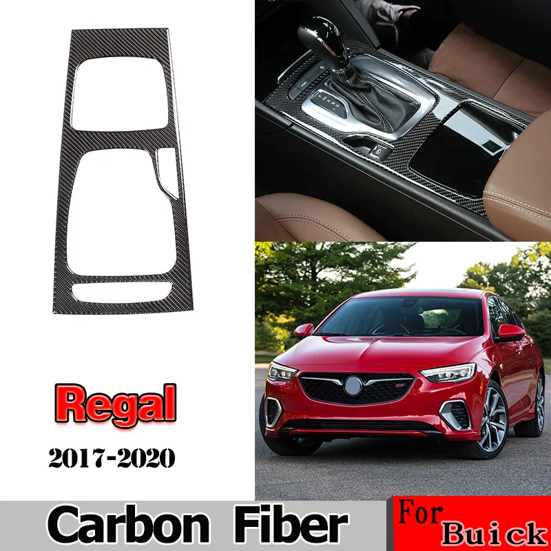 

For Buick Regal 2017-2020 Real Carbon Fiber 3D Sticker Central Control Panel Gear Panel Trim Interior Car Accessories