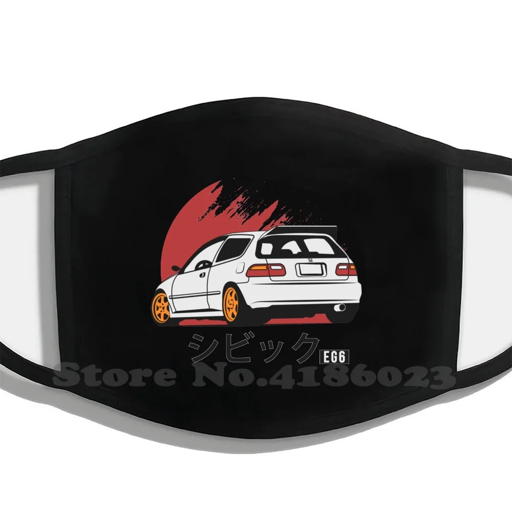 Полулицевая маска Eg6 для мужчин женщин и сделай сам рот Honda Civic Crx hatvtec Power Dreams Eg Ek Ef