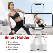 Selfie vara 360 rotação auto face objeto de rastreamento suporte do telefone, inteligente após foto tiro selfie vara tripé souing app