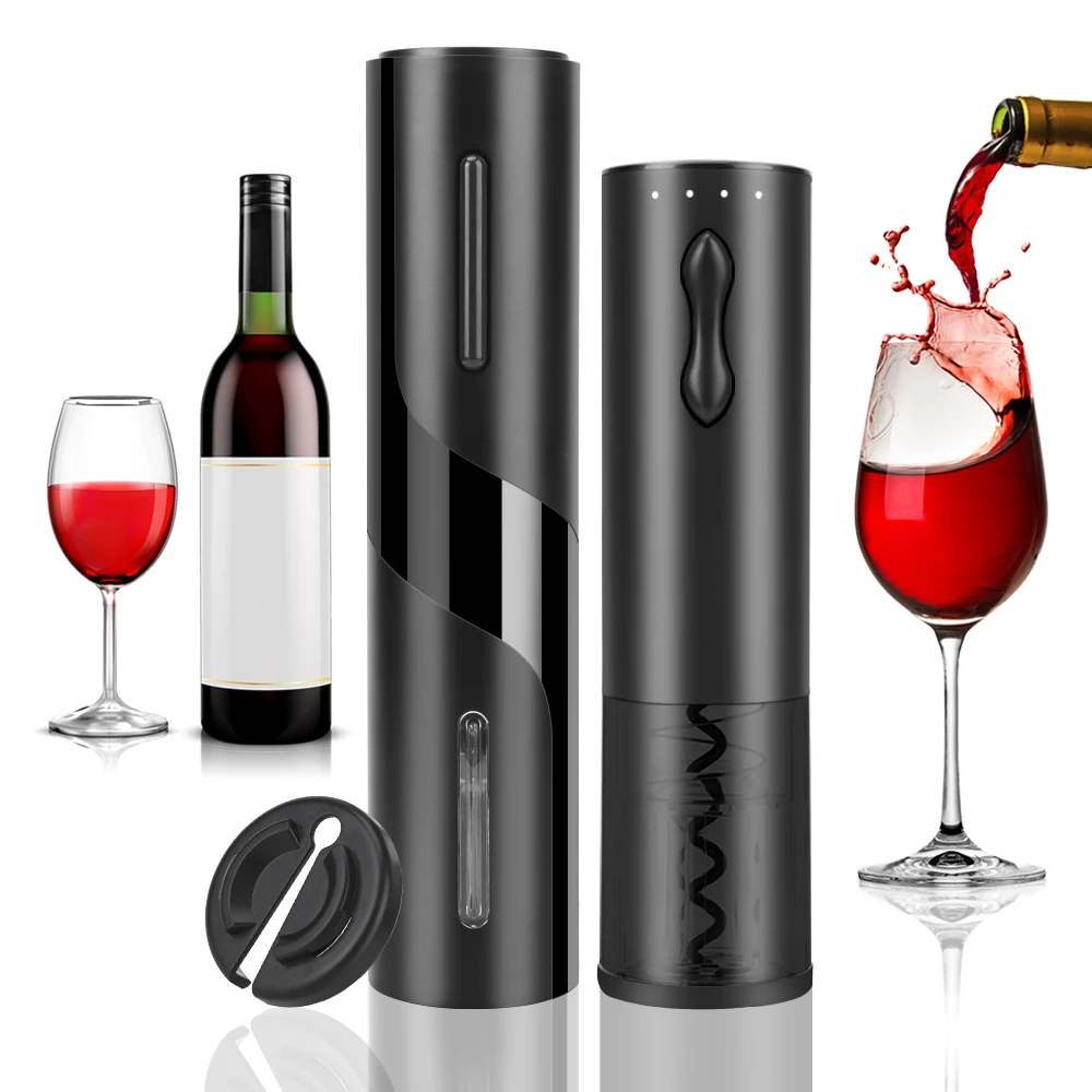 

USB Rechargeable Bar Tools Wine Bottle Opener Electric Wine Opener With Foil Cutte Automatic Corkscrew