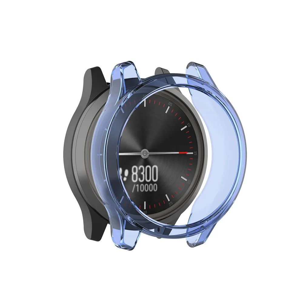 Soft TPU Transparent Protective Case for Garmin vivomove 3/Garminmove 3 Smart Watch Cover Screen Protector for Garmin vivomove 3