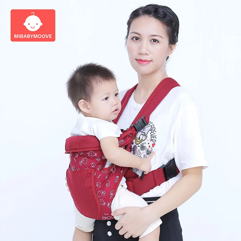 

Ergonomic Baby Carrier Infant Kid Baby Hipseat Carrier Front Facing Carry Kangaroo Baby Wrap Carrier Sling for Baby Travel 3-36M