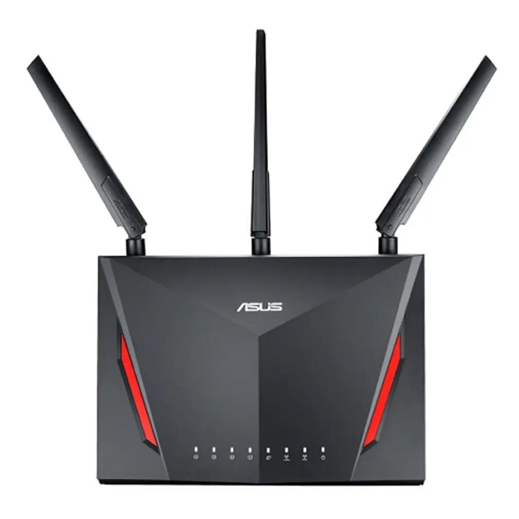 

Asus Dual-band Wireless Gigabit Router with 4-Port Gigabit LAN with Three External Antennas for Home Use RT-AC86U