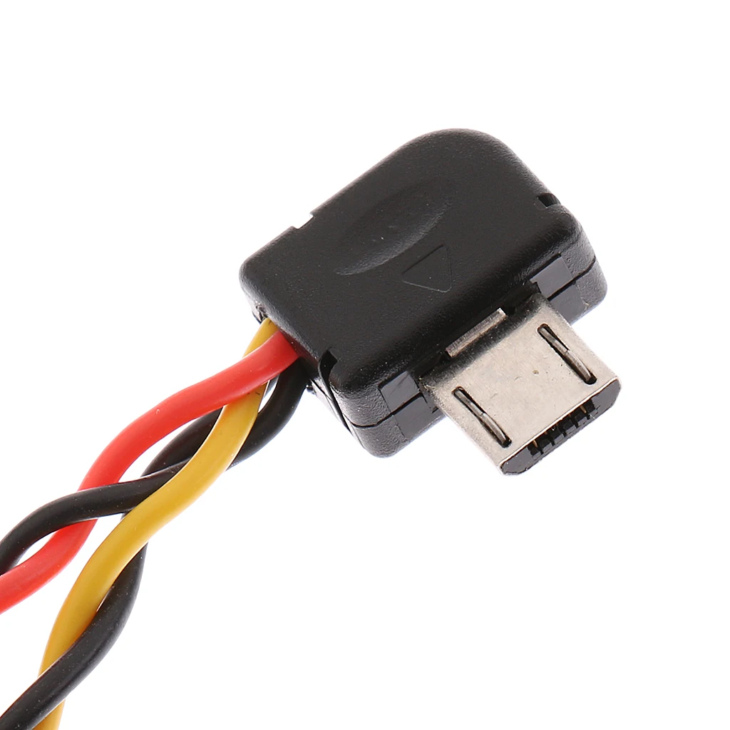 Micro USB to Video Output 5V Power DC(BEC) input Wire Cable Plug for Gopro 3