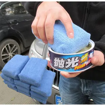 

8 Pcs Car Polish Wax Square Foam Sponges Scratch Free Applicator Pads for Auto B36B
