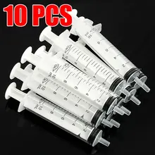 10Pcs 10Ml Plastic Nutrient Spuit Hydrocultuur Meten Wegwerp Sampler Injector Voor Meten Nutrient Hydrocultuur