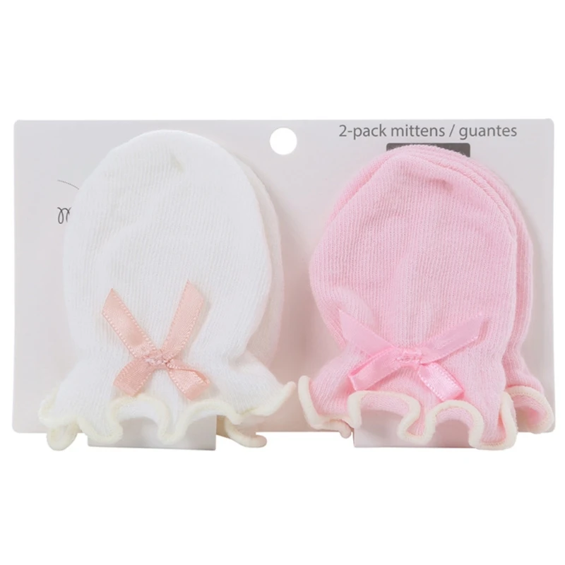 2 Pairs Baby Anti Scratching Soft Gloves Newborn Protection Face Scratch Mittens Infant Handguard Supplies WXTD baby accessories store near me	