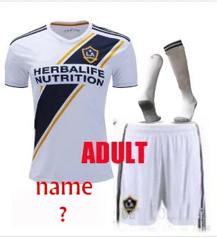 Комплект для взрослых,,, la Galaxy IBRAHIMOVIC, футболки для футбола, PAVON J. DOS SANTOS, 19, 20, комплекты для мужчин с изображением галактики Лос-Анжелеса, футбольные футболки - Цвет: Хаки