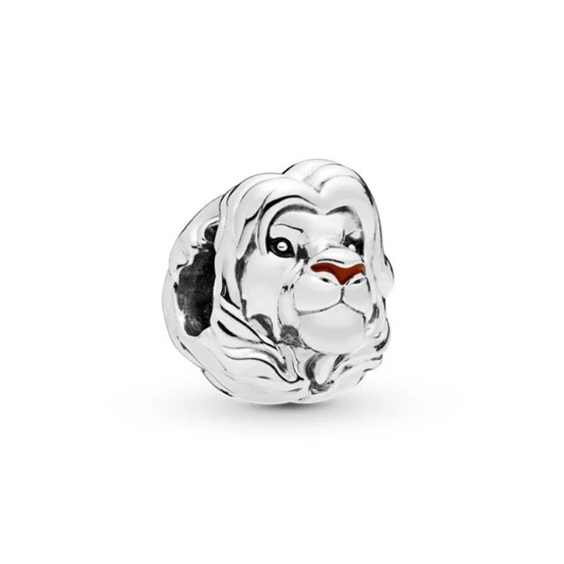 04 BBee 925 Серебряный Король Лев Simba и Nana бисер основа Подвески Браслет Diy аксессуары для браслетов Pandora женские ювелирные изделия - Цвет: 04