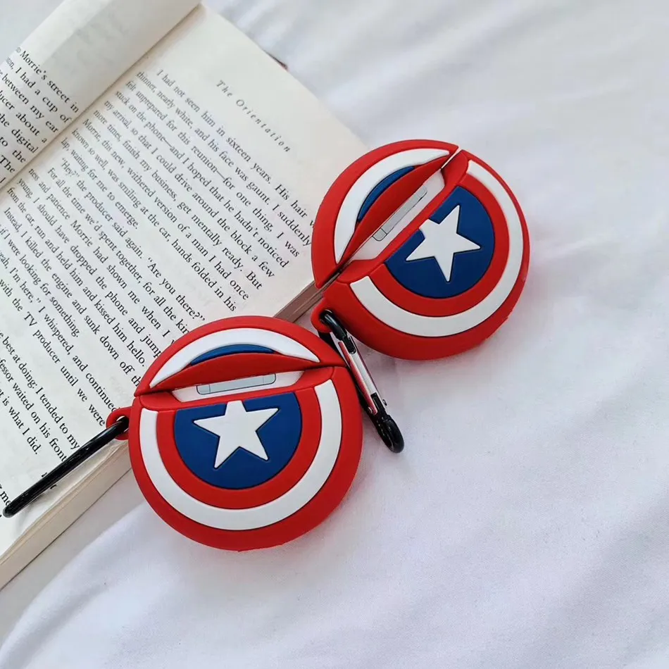 3D чехол для наушников для Airpods 2, силиконовый чехол с Микки-котом, чехол для наушников Apple Air pods, 1 чехол для Earpods, брелок для ключей