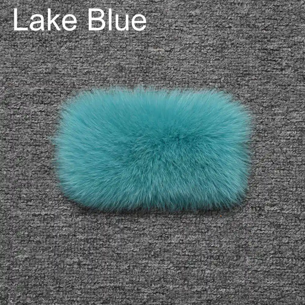 Lake Blue Новая зимняя модная шуба из лисьего меха женские шикарные куртки из натурального меха Женская Толстая теплая верхняя одежда S7570 - Цвет: Lake Blue