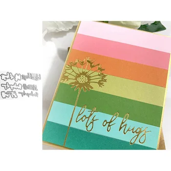 

Word Hot Foil Plate and Metal Cutting Dies for Scrapbooking and Cards Making Paper Embossing Craft New 2019 die cuts