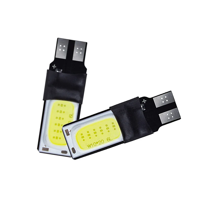 2pcs T10 194 168 6W COB LED Canbus    ̵ Ʈ   ȭƮ