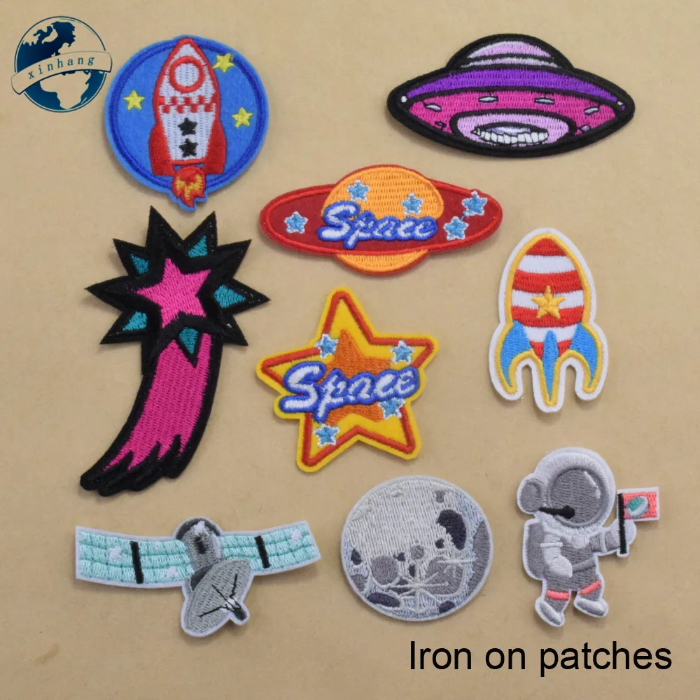 

9 pattern Iron On Patches for clothes Ironing insignia diy appliques set embroidery badge sticker diy sewing Accessories#3981