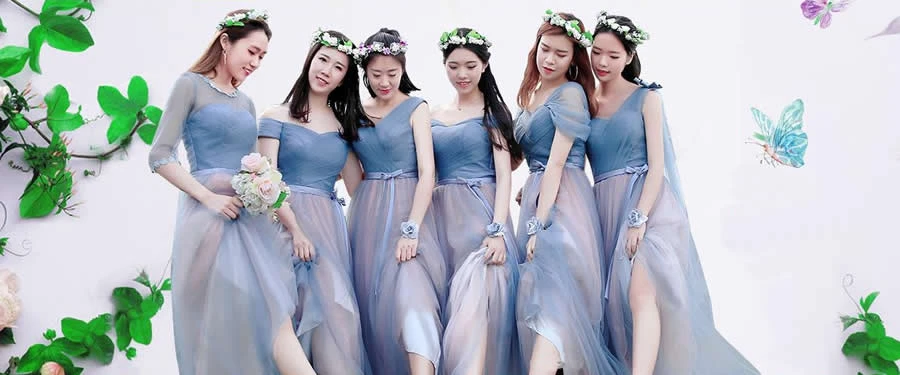 Серая пряжа юбка вечерние платья Qi Pao Женская Китайская традиционная одежда платье Чонсам современное платье подружки невесты Женская