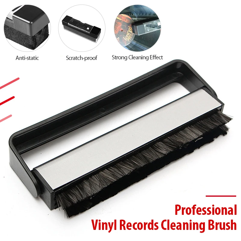 Combination Vinyl Brush Records Player Handle Carbon Fiber Brush