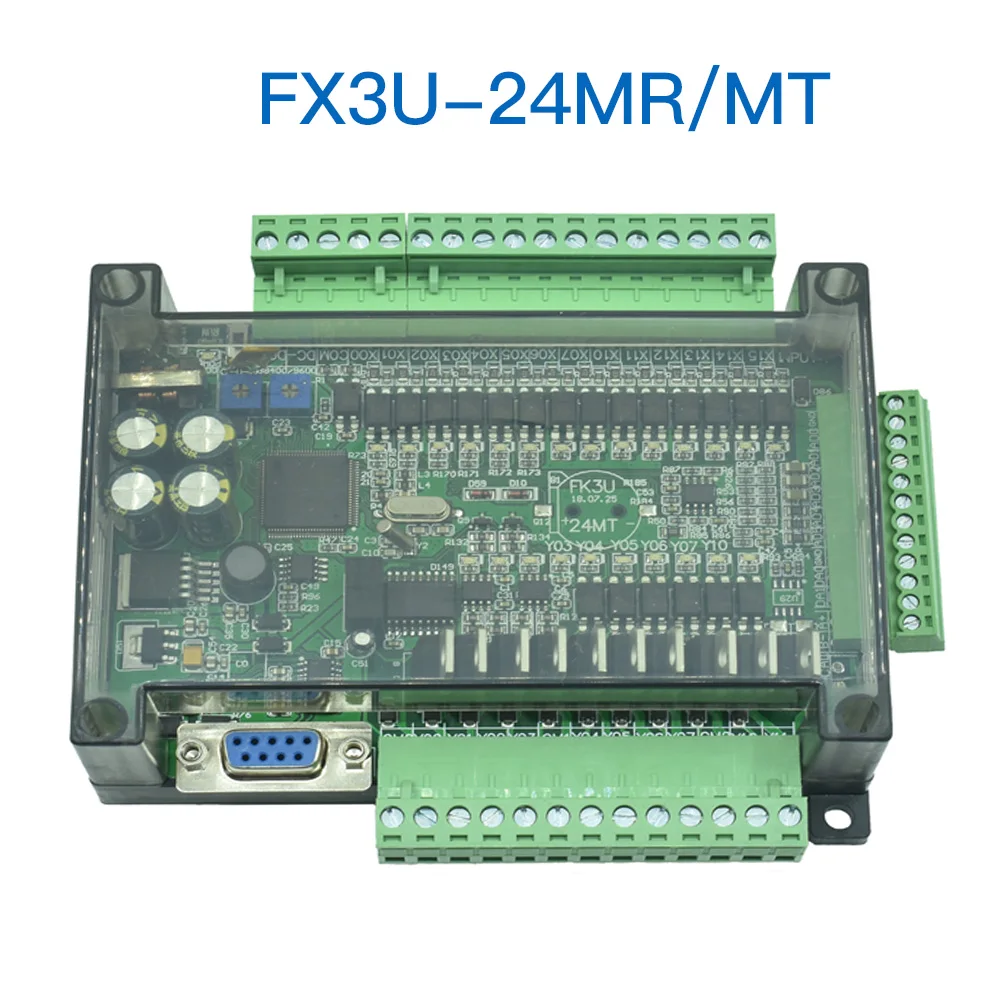 FX3U-24MR FX3U-24MT PLC программируемый логический контроллер 14DI/10DO аналоговый 6AI/2AO RS232 RS485