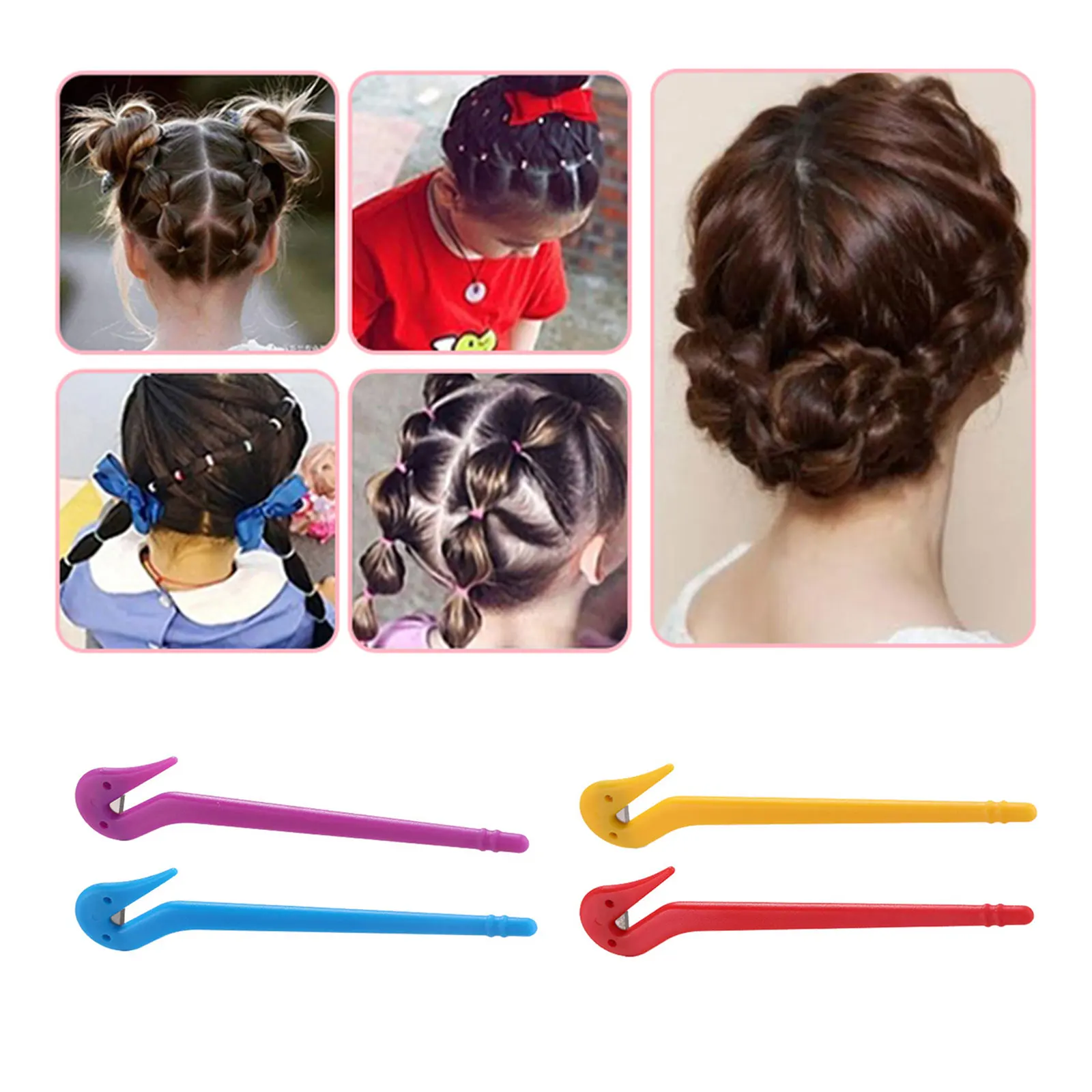 Bandas de goma para el cabello para niñas y niños, bandas de goma para el cabello, accesorios herramientas para el pelo