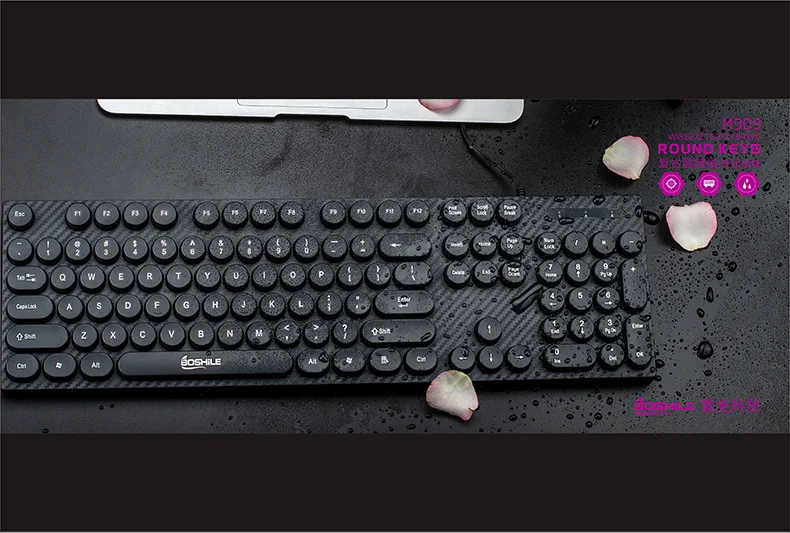 Проводная игровая клавиатура Uniscom M909, USB, ноутбук, настольный компьютер, Интернет-кафе, офис, использование