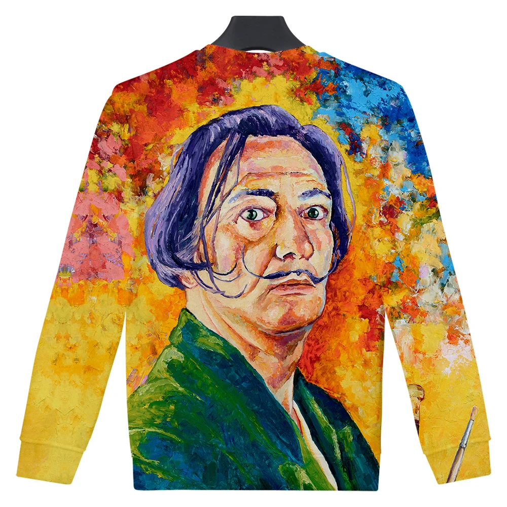 Salvador Dali Повседневная Harajuku Женская и мужская одежда Лето Горячая Распродажа футболка с длинными рукавами принт Kpop плюс размер 4XL