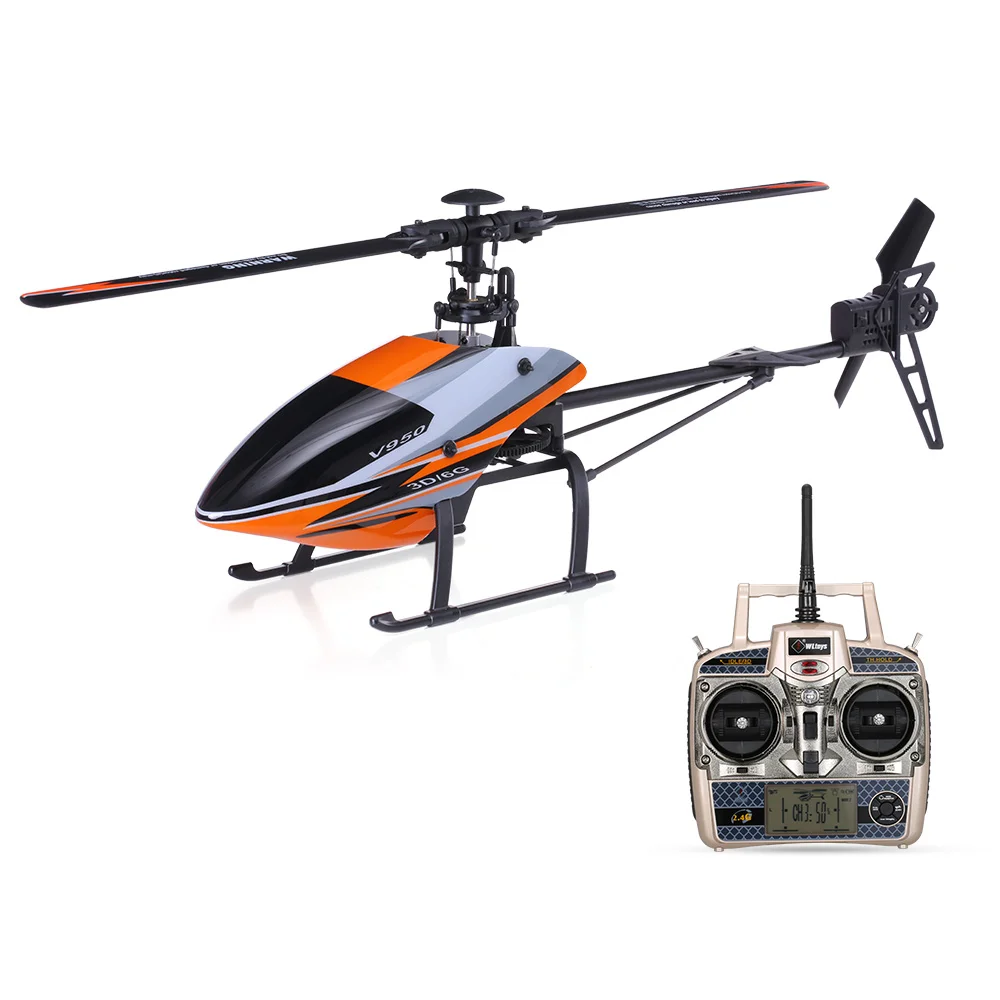 WLtoys V950 2,4G 6CH 3D 6G система бесщеточный двигатель Flybarless RTF RC вертолет