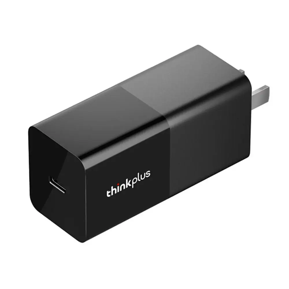 black 65W Usb-C помада портативный адаптер питания зарядное устройство для ноутбука шнур питания X1 X280 T480S 65 Вт X390/T490 для lenovo Thinkplus - Цвет: black 65W