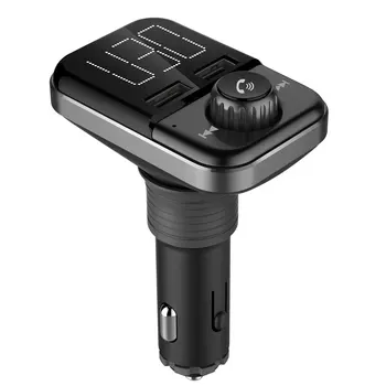 

BT72 FM Transmitter Wireless Audio Adapter Car Kit with Dual USB Charging Ports 1.4 inch LCD Display Hands Free