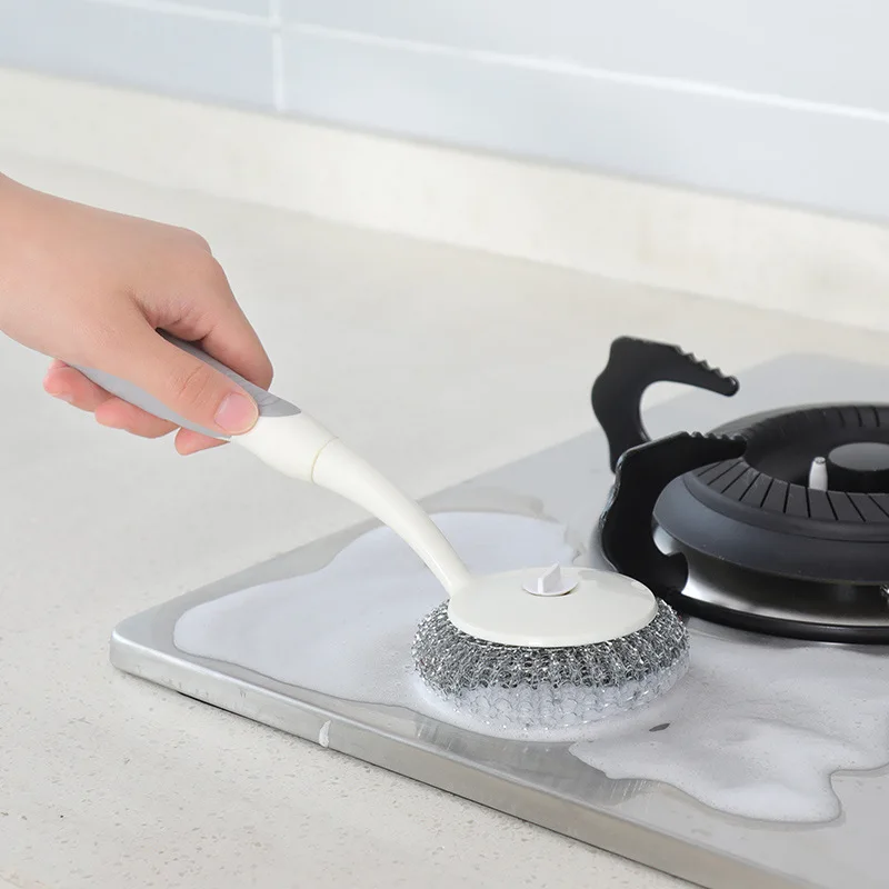 Кастрюля для мытья посуды из нержавеющей стали скрубберы проволоки домашней