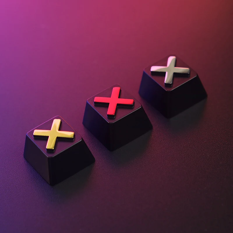 Alívio 3d Alumínio Liga Metal Teclados Mecânicos Keycaps para Cereja Eixo mx Altura r4 Série Terno Keystone - Imagem 2