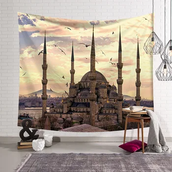 

Istanbul Fatih Mosque Turkey High Pixel Architecture Art Decorative Tapestries Bathroom Tapestry Wall Hanging Home Decor Gift