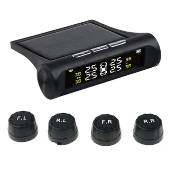 

Smart Car TPMS Tyre Pressure Monitoring System Solar Power Digital LCD Display Auto Security Alarm Systems Tyre Pressure