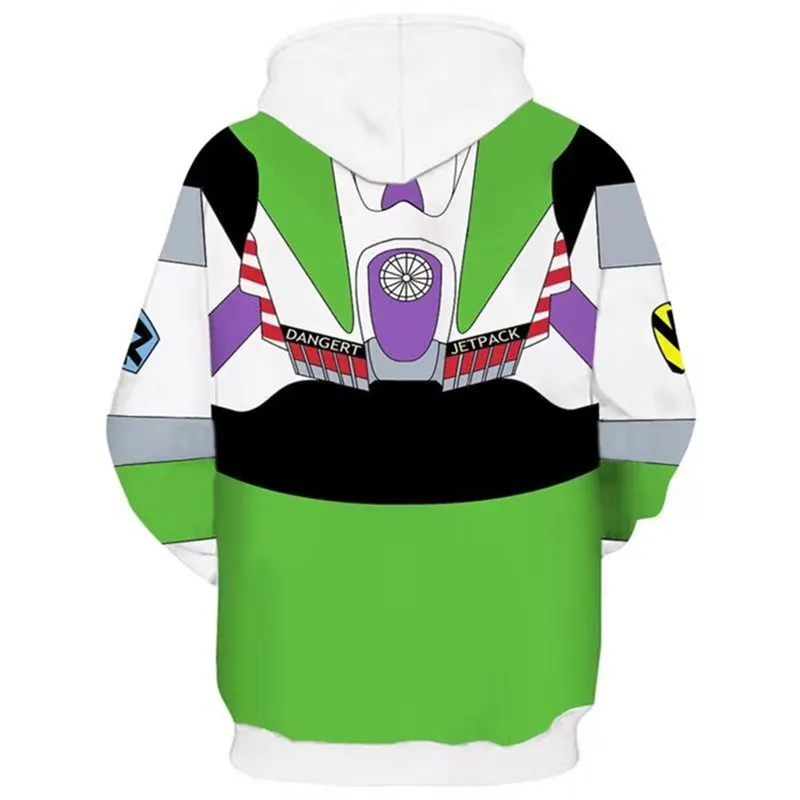 Новинка года: толстовка Buzz Lightyear в стиле аниме «История игрушек 4», свитер с капюшоном и 3D-принтом, костюм персонажа, блузка с символикой Хэллоуина