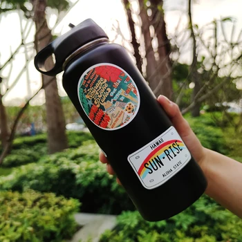 

New Personalized Sticker Hydro Flask 18 OZ / 32 OZ Vacuum Thermos Stainless Steel Portable Bottled Water Water Bottle