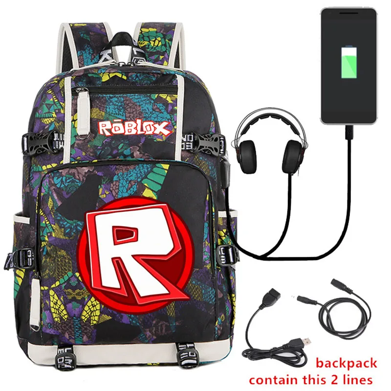 Зеленый Модный рюкзак с принтом mochila mujer для детей и девочек, USB школьный рюкзак для мальчиков, водонепроницаемый большой рюкзак для подростков - Цвет: Зеленый