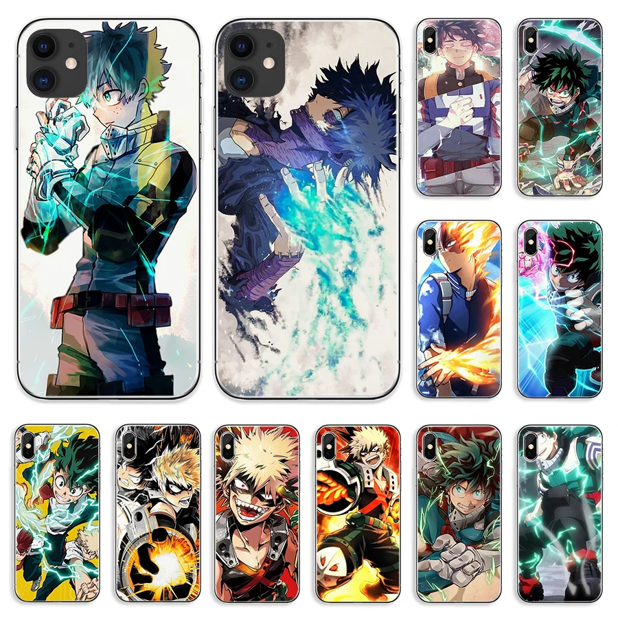 Чехол для телефона с японским аниме Моя геройская Академия IPhone 11 Pro Max 8 Plus 7 6S 5S SE X XS