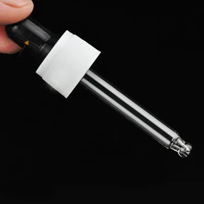 50PCS Black/White Plastic Screw Cap for 18/410 neck size 5ml-100ml Essential Oil Bottles, Gold/Silver/Black Dropper Cap 18mm Glass Pipettes Dropper Lids, Essential Oil Accessories - Цвет: Model 17