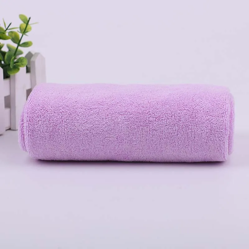 Банное полотенце из микрофибры для лица взрослых однотонное мягкое супер