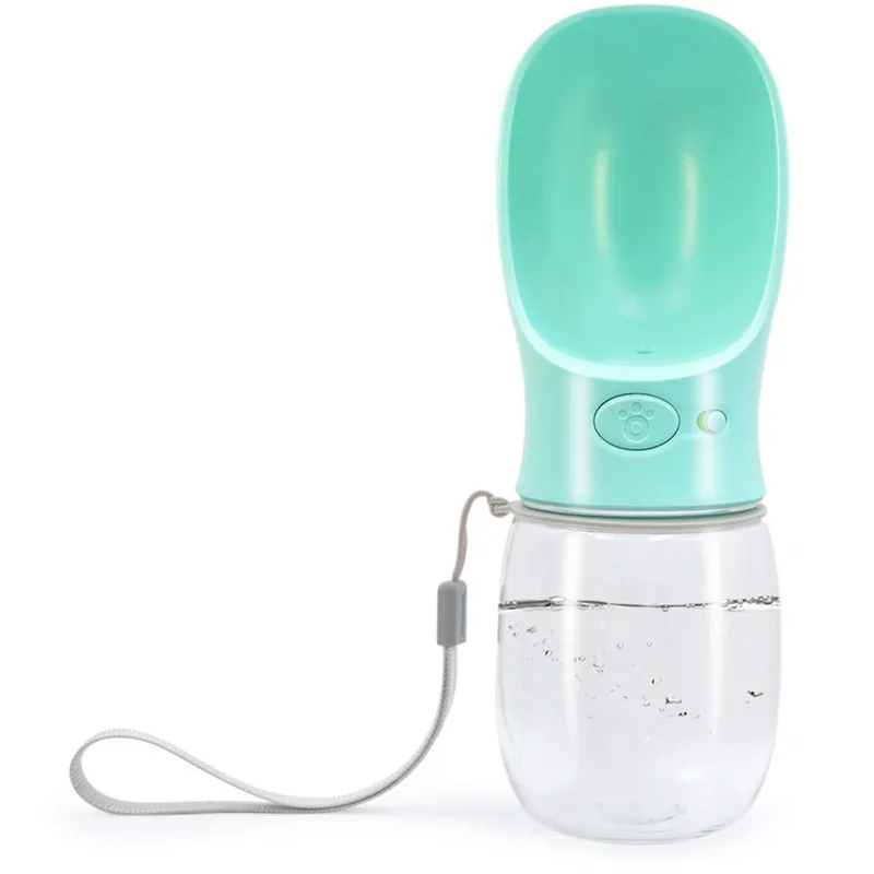 Bule Portable Dog Water Bottle Big Trough Leak Proof Pet Small Cat Puppy Non BPA Dog Drinking Water Bottle for Outdoor Hiking DM119 - Цвет: Bule
