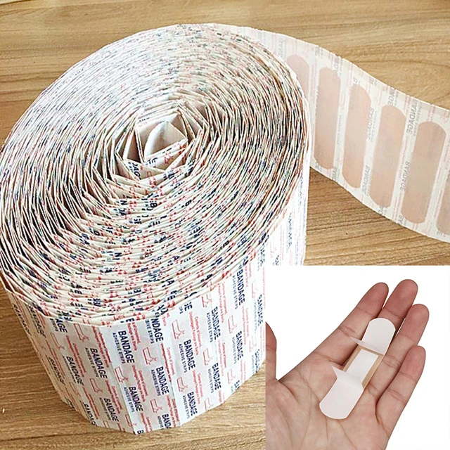 100pcs Band-Aids Waterproof Breathable Cushion Adhesive Plaster Wound Hemostasis Sticker Band First Aid Bandage Medical Gauze 1