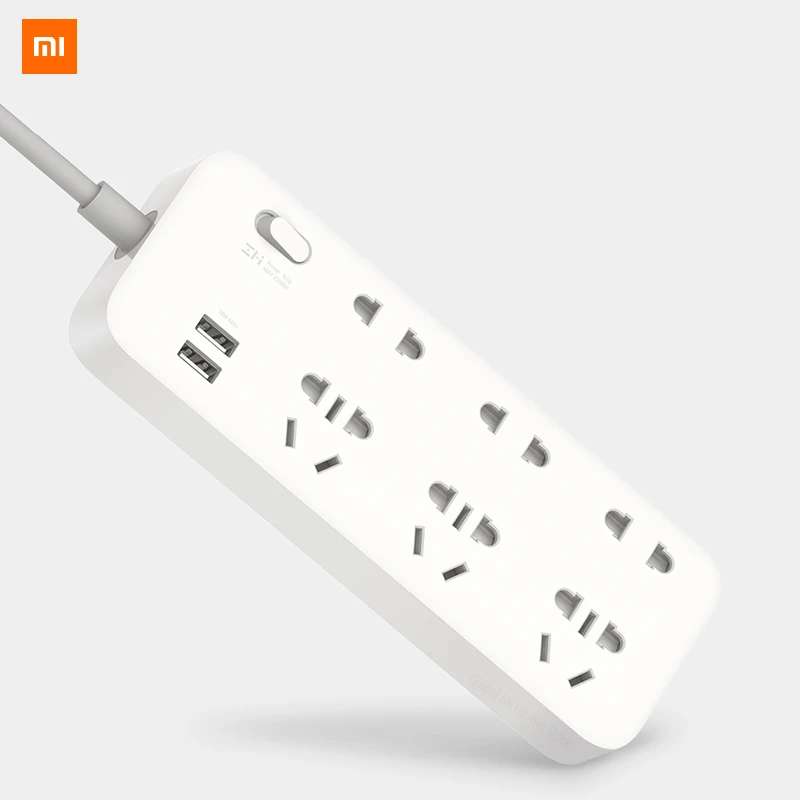 Xiaomi Mijia ZMI патч-панель USB интерфейс Поддержка 18 Вт Быстрая зарядка умный дом мобильный телефон Зарядка Электрический многофункциональный