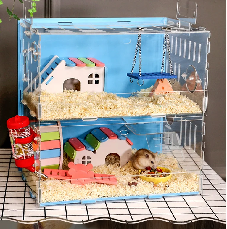 double hamster cage