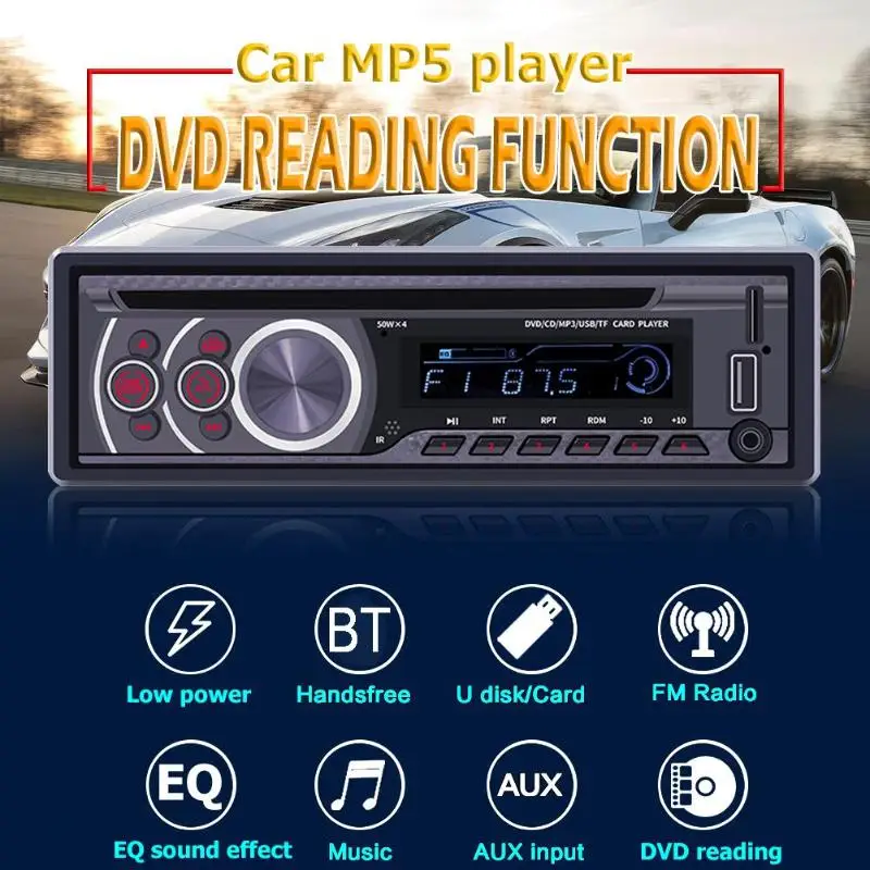SWM 8169A Bluetooth автомобильный стерео CD VCD dvd-проигрыватель AUX USB FM радио головное устройство