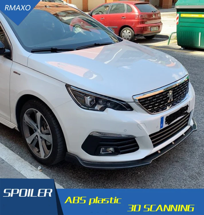 Для Peugeot 308 хэтчбек Боди Комплект спойлер 2016-2018 308S ABS задний передний бампер