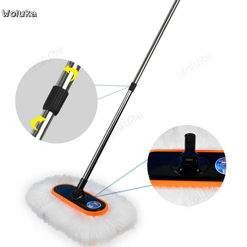 Car wash mop does not hurt car mop car brush soft hair telescopic lengthened 180 ° rotating car wash dedicated CD50 Q02