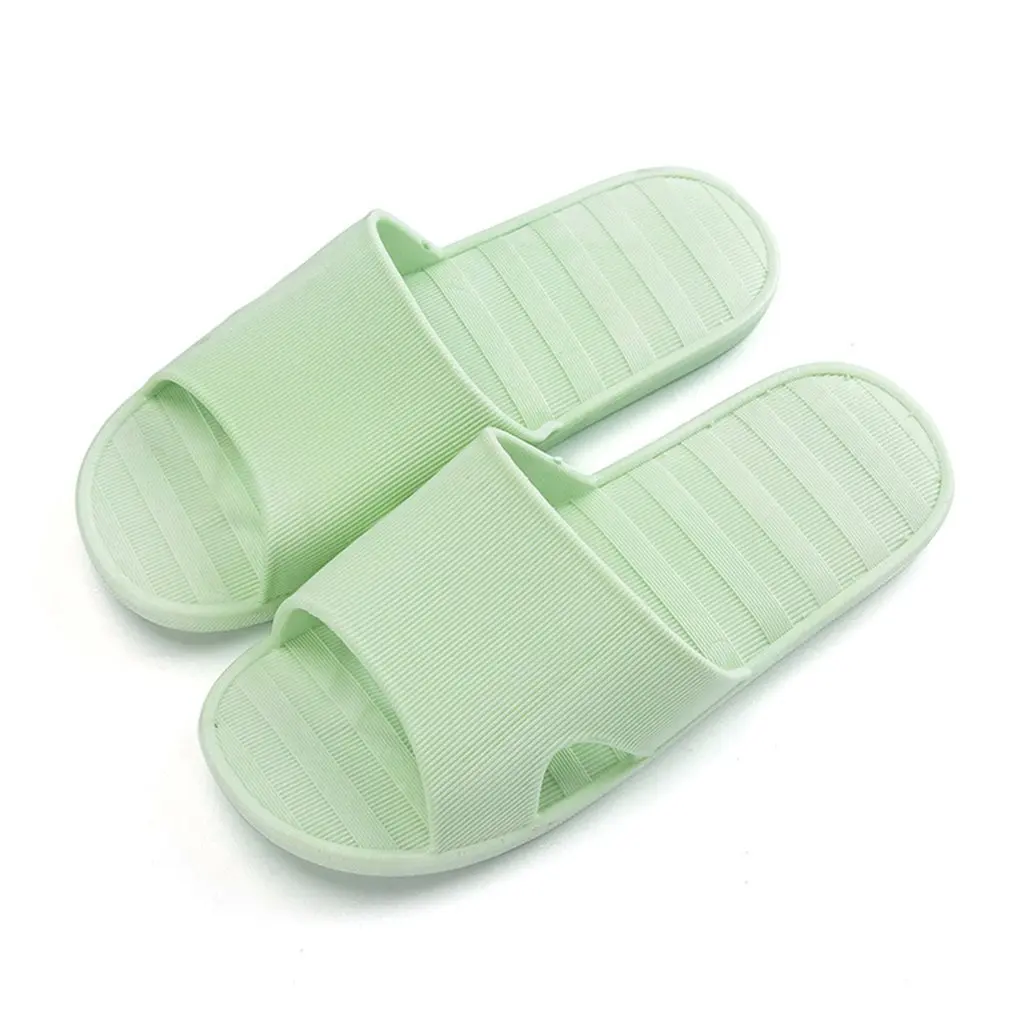 

Summer Bathroom Slippers Slip Bath Leaking Home Thick-soled Men And Women Plastic Cute Couple Sandals